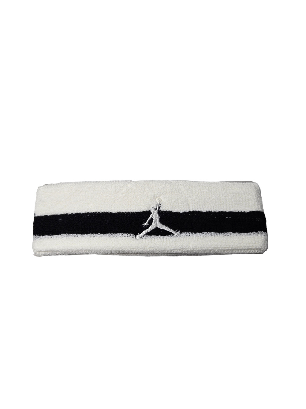 Vintage Jordan Jumpman White Black Colorblock Terry Men's Headband One Size NEW